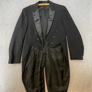 Tuxedo Tails Coat Black • 42L • Tailored For Boyd's